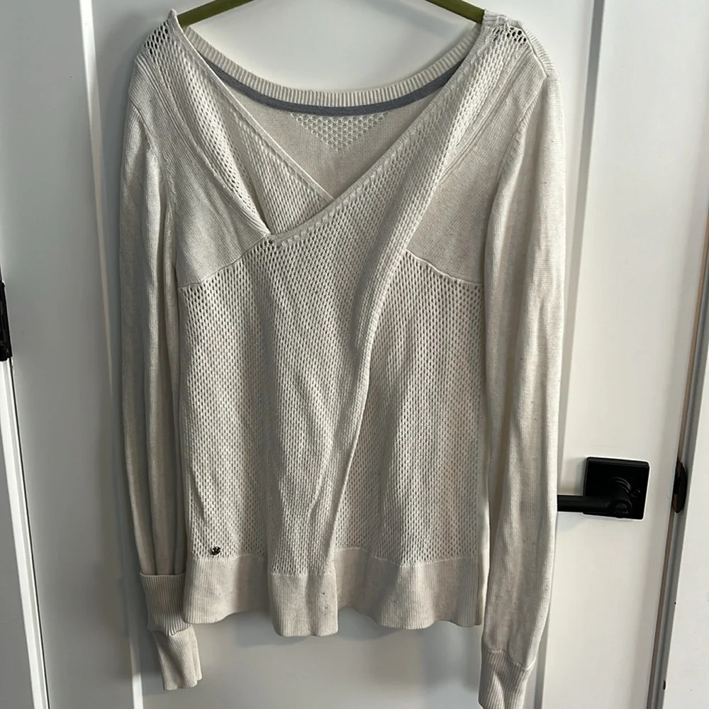 Lululemon Sunset Savasana Pullover II Ivory Sweater